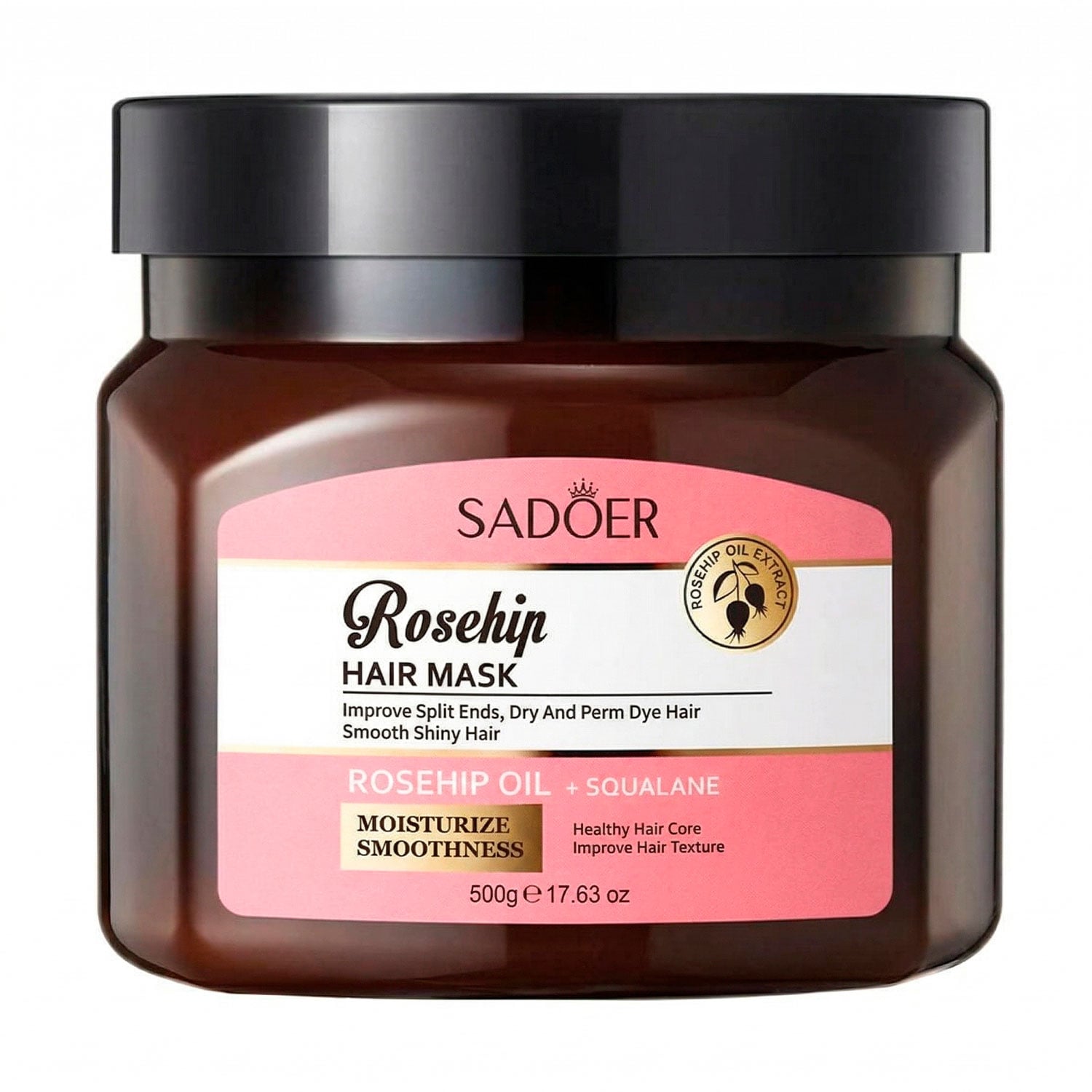 Маска для волосся Sadoer Rosehip Hair Mask, 500 г